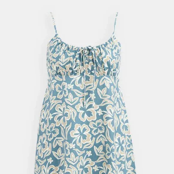 Ghanda Clothing Surf Tropical Hawaiian Channel Mini Dress Size Medium - Picture 5 of 6